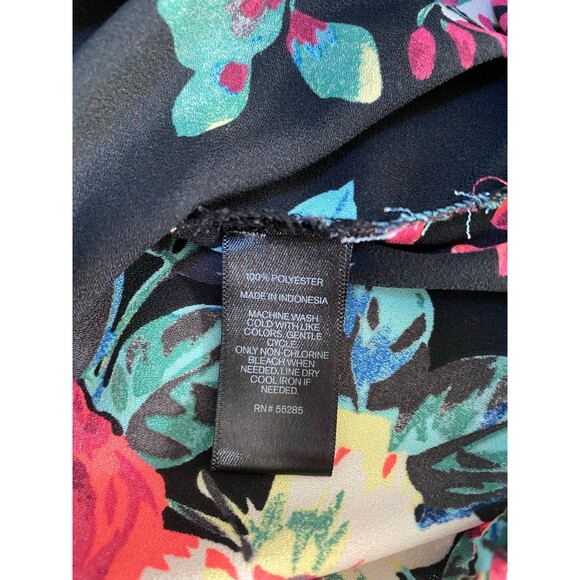 Express Women’s Cold Shoulder Floral Blouse Size Small - Picture 7 of 8